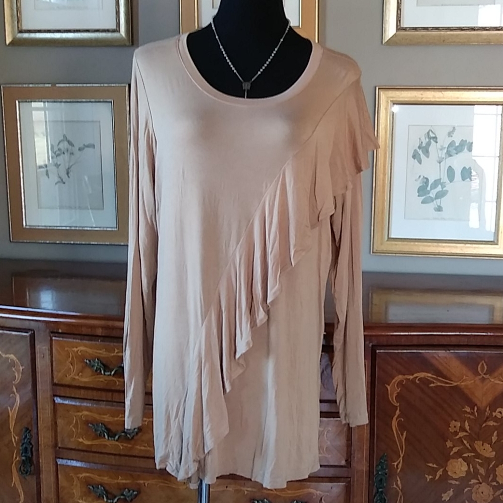 1119 DG2 Diane Gilman Ruffle Blouse